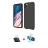 MARSİLYAN™- iPhone 11 Pro Kılıf Kozmos Yansıma Özel Seri - Siyah 3D Antistatik Seramik Nano Ekran Koruyucu + Şeffaf Kamera Lens Koruma Cam