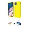 MARSİLYAN™- iPhone 11 Pro Kılıf Kozmos Yansıma Özel Seri - Siyah 3D Antistatik Seramik Nano Ekran Koruyucu + Renkli Kamera Lens Koruma Cam - TU
