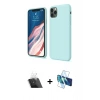 MARSİLYAN™- iPhone 11 Pro Kılıf Kozmos Yansıma Özel Seri - Siyah 3D Antistatik Seramik Nano Ekran Koruyucu + Kamera Lens Koruma Cam - SF