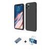 MARSİLYAN™- iPhone 11 Pro Kılıf Kozmos Yansıma Özel Seri - Siyah 3D Antistatik Seramik Nano Ekran Koruyucu + Shine Kamera Lens Koruma Cam - GI