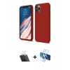 MARSİLYAN™- iPhone 11 Pro Kılıf Kozmos Yansıma Özel Seri - Siyah 3D Antistatik Seramik Nano Ekran Koruyucu + Kamera Lens Koruma Cam - SF