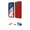 MARSİLYAN™- iPhone 11 Pro Kılıf Kozmos Yansıma Özel Seri - Siyah 3D Antistatik Seramik Nano Ekran Koruyucu + Renkli Kamera Lens Koruma Cam - TU