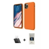 MARSİLYAN™- iPhone 11 Pro Kılıf Kozmos Yansıma Özel Seri - Siyah 5D Hayalet Cam Ekran Koruyucu + Şeffaf Kamera Lens Koruma Cam