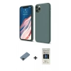 MARSİLYAN™- iPhone 11 Pro Kılıf Kozmos Yansıma Özel Seri - Siyah 5D Hayalet Cam Ekran Koruyucu + Shine Kamera Lens Koruma Cam - SH