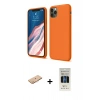 MARSİLYAN™- iPhone 11 Pro Kılıf Kozmos Yansıma Özel Seri - Siyah 5D Hayalet Cam Ekran Koruyucu + Renkli Kamera Lens Koruma Cam - TU