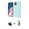 MARSİLYAN™- iPhone 11 Pro Kılıf Kozmos Yansıma Özel Seri - Siyah 6D Mat Seramik Hayalet Nano Ekran Koruyucu + Kamera Lens Koruma Cam - SF