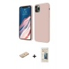 MARSİLYAN™- iPhone 11 Pro Kılıf Kozmos Yansıma Özel Seri - Siyah 6D Mat Seramik Hayalet Nano Ekran Koruyucu + Renkli Kamera Lens Koruma Cam - YL