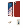 MARSİLYAN™- iPhone 11 Pro Kılıf Kozmos Yansıma Özel Seri - Siyah 6D Mat Seramik Hayalet Nano Ekran Koruyucu + Renkli Kamera Lens Koruma Cam - YL