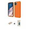 MARSİLYAN™- iPhone 11 Pro Kılıf Kozmos Yansıma Özel Seri - Siyah 6D Mat Seramik Hayalet Nano Ekran Koruyucu + Renkli Kamera Lens Koruma Cam - SI
