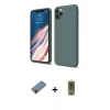 MARSİLYAN™- iPhone 11 Pro Kılıf Kozmos Yansıma Özel Seri - Siyah Joko Magic 5D Hayalet Cam + Gold Shine Kamera Lens Koruma Cam