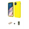 MARSİLYAN™- iPhone 11 Pro Kılıf Kozmos Yansıma Özel Seri - Siyah Joko Magic 5D Hayalet Cam + Mavi Renkli Kamera Lens Koruma Cam