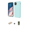 MARSİLYAN™- iPhone 11 Pro Kılıf Kozmos Yansıma Özel Seri - Siyah Joko Magic 5D Hayalet Cam + Yeşil Renkli Kamera Lens Koruma Cam