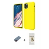 MARSİLYAN™- iPhone 11 Pro Kılıf Kozmos Yansıma Özel Seri - Siyah Mat Seramik Nano Ekran Koruyucu + Metal Kamera Lens Koruma Cam - KI