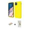 MARSİLYAN™- iPhone 11 Pro Kılıf Kozmos Yansıma Özel Seri - Siyah Mat Seramik Nano Ekran Koruyucu + Renkli Kamera Lens Koruma Cam - SI