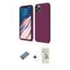 MARSİLYAN™- iPhone 11 Pro Kılıf Kozmos Yansıma Özel Seri - Siyah Mat Seramik Nano Ekran Koruyucu + Shine Kamera Lens Koruma Cam - SABE