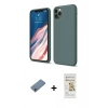 MARSİLYAN™- iPhone 11 Pro Kılıf Kozmos Yansıma Özel Seri - Siyah Mat Seramik Nano Ekran Koruyucu + Shine Kamera Lens Koruma Cam - SABE