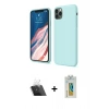 MARSİLYAN™- iPhone 11 Pro Kılıf Kozmos Yansıma Özel Seri - Siyah Polymer Nano Ekran Koruyucu + Kamera Lens Koruma Cam - SF