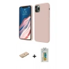 MARSİLYAN™- iPhone 11 Pro Kılıf Kozmos Yansıma Özel Seri - Siyah Polymer Nano Ekran Koruyucu + Renkli Kamera Lens Koruma Cam - SI