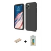 MARSİLYAN™- iPhone 11 Pro Kılıf Kozmos Yansıma Özel Seri - Siyah Polymer Nano Ekran Koruyucu + Renkli Kamera Lens Koruma Cam - YL