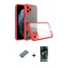 MARSİLYAN™- iPhone 11 Pro Kılıf Nova Asil Özel Seri - Şeffaf 360 Full Body Arka Koruyucu + Shine Kamera Lens Koruma Cam - GS