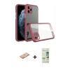 MARSİLYAN™- iPhone 11 Pro Kılıf Nova Asil Özel Seri - Siyah 20D Premium Cam Ekran Koruyucu + Renkli Kamera Lens Koruma Cam - TU