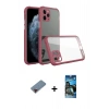 MARSİLYAN™- iPhone 11 Pro Kılıf Nova Asil Özel Seri - Siyah 34D Izgaralı Cam + Metal Kamera Lens Koruma Cam - KI
