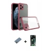 MARSİLYAN™- iPhone 11 Pro Kılıf Nova Asil Özel Seri - Siyah 360 Mat Full Body Arka Koruyucu + Shine Kamera Lens Koruma Cam - GI