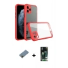 MARSİLYAN™- iPhone 11 Pro Kılıf Nova Asil Özel Seri - Siyah 360 Mat Full Body Arka Koruyucu + Shine Kamera Lens Koruma Cam - GD