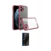 MARSİLYAN™- iPhone 11 Pro Kılıf Nova Asil Özel Seri - Siyah 3D Antistatik Hayalet Cam Ekran Koruyucu