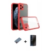 MARSİLYAN™- iPhone 11 Pro Kılıf Nova Asil Özel Seri - Siyah 3D Antistatik Hayalet Cam Ekran Koruyucu + Shine Kamera Lens Koruma Cam - PE