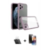 MARSİLYAN™- iPhone 11 Pro Kılıf Nova Asil Özel Seri - Siyah 3D Antistatik Mat Seramik Nano Ekran Koruyucu + Kamera Lens Koruma Cam - SF