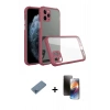 MARSİLYAN™- iPhone 11 Pro Kılıf Nova Asil Özel Seri - Siyah 3D Antistatik Mat Seramik Nano Ekran Koruyucu + Mavi Shine Kamera Lens Koruma Cam