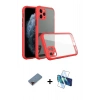 MARSİLYAN™- iPhone 11 Pro Kılıf Nova Asil Özel Seri - Siyah 3D Antistatik Seramik Nano Ekran Koruyucu + Metal Kamera Lens Koruma Cam - KI