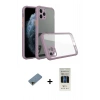 MARSİLYAN™- iPhone 11 Pro Kılıf Nova Asil Özel Seri - Siyah 5D Hayalet Cam Ekran Koruyucu + Shine Kamera Lens Koruma Cam - GD