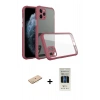 MARSİLYAN™- iPhone 11 Pro Kılıf Nova Asil Özel Seri - Siyah 5D Hayalet Cam Ekran Koruyucu + Renkli Kamera Lens Koruma Cam - PE