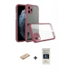 MARSİLYAN™- iPhone 11 Pro Kılıf Nova Asil Özel Seri - Siyah 5D Hayalet Cam Ekran Koruyucu + Renkli Kamera Lens Koruma Cam - TU