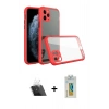 MARSİLYAN™- iPhone 11 Pro Kılıf Nova Asil Özel Seri - Siyah Polymer Nano Ekran Koruyucu + Kamera Lens Koruma Cam - SF