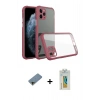 MARSİLYAN™- iPhone 11 Pro Kılıf Nova Asil Özel Seri - Siyah Polymer Nano Ekran Koruyucu + Shine Kamera Lens Koruma Cam - GD