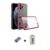 MARSİLYAN™- iPhone 11 Pro Kılıf Nova Asil Özel Seri - Siyah Polymer Nano Ekran Koruyucu + Shine Kamera Lens Koruma Cam - SH
