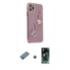 MARSİLYAN™- iPhone 11 Pro Kılıf Nova Işık Prime - Şeffaf 360 Full Body Arka Koruyucu + Shine Kamera Lens Koruma Cam - GI