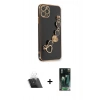 MARSİLYAN™- iPhone 11 Pro Kılıf Nova Işık Prime - Şeffaf 360 Full Body Arka Koruyucu + Kamera Lens Koruma Cam - SF