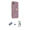 MARSİLYAN™- iPhone 11 Pro Kılıf Nova Işık Prime - Şeffaf Pasifik Cam Ekran Koruyucu + Shine Kamera Lens Koruma Cam - MI