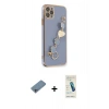 MARSİLYAN™- iPhone 11 Pro Kılıf Nova Işık Prime - Şeffaf Pasifik Cam Ekran Koruyucu + Shine Kamera Lens Koruma Cam - SABE