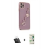 MARSİLYAN™- iPhone 11 Pro Kılıf Nova Işık Prime - Siyah 20D Premium Cam Ekran Koruyucu + Kamera Lens Koruma Cam - SF
