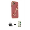 MARSİLYAN™- iPhone 11 Pro Kılıf Nova Işık Prime - Siyah 20D Premium Cam Ekran Koruyucu + Kamera Lens Koruma Cam - SF