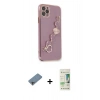 MARSİLYAN™- iPhone 11 Pro Kılıf Nova Işık Prime - Siyah 20D Premium Cam Ekran Koruyucu + Shine Kamera Lens Koruma Cam - GI