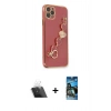 MARSİLYAN™- iPhone 11 Pro Kılıf Nova Işık Prime - Siyah 34D Izgaralı Cam + Kamera Lens Koruma Cam - SF