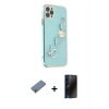 MARSİLYAN™- iPhone 11 Pro Kılıf Nova Işık Prime - Siyah 3D Antistatik Hayalet Cam Ekran Koruyucu + Shine Kamera Lens Koruma Cam - GS