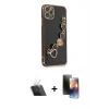 MARSİLYAN™- iPhone 11 Pro Kılıf Nova Işık Prime - Siyah 3D Antistatik Mat Seramik Nano Ekran Koruyucu + Kamera Lens Koruma Cam - SF