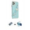 MARSİLYAN™- iPhone 11 Pro Kılıf Nova Işık Prime - Siyah 3D Antistatik Seramik Nano Ekran Koruyucu + Shine Kamera Lens Koruma Cam - SH